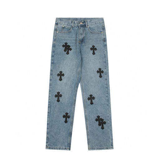 CHROME HEARTS X LEVI'S CROSS PATCH JEANS Status Shipping