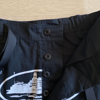 CORTEIZ ALCATRAZ CARGO PANTS BLACK/WHITE Status Shipping