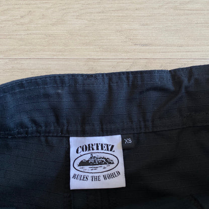 CORTEIZ ALCATRAZ CARGO PANTS BLACK/WHITE Status Shipping