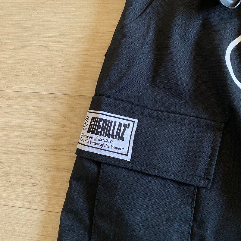 CORTEIZ ALCATRAZ CARGO PANTS BLACK/WHITE Status Shipping