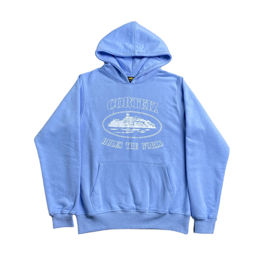 CORTEIZ ALCATRAZ HOODIE BABY BLU Status Shipping