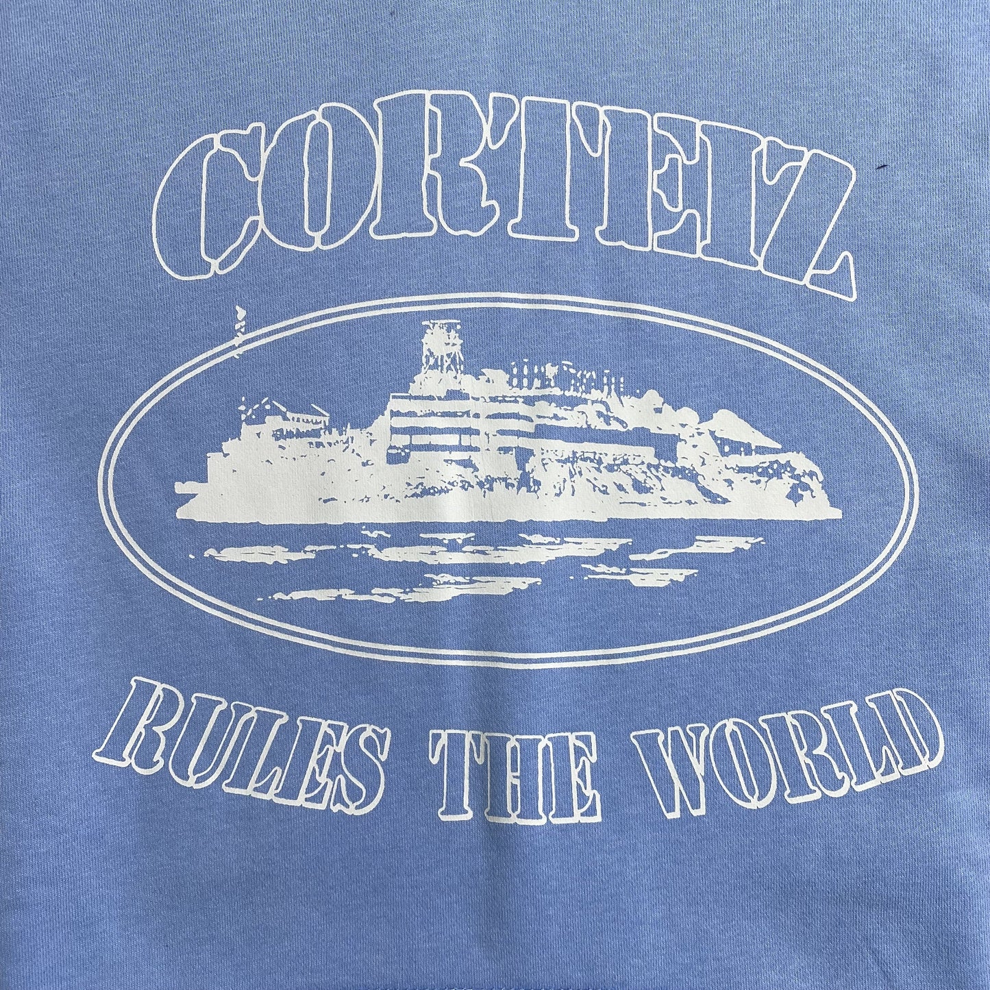 CORTEIZ ALCATRAZ HOODIE BABY BLU Status Shipping