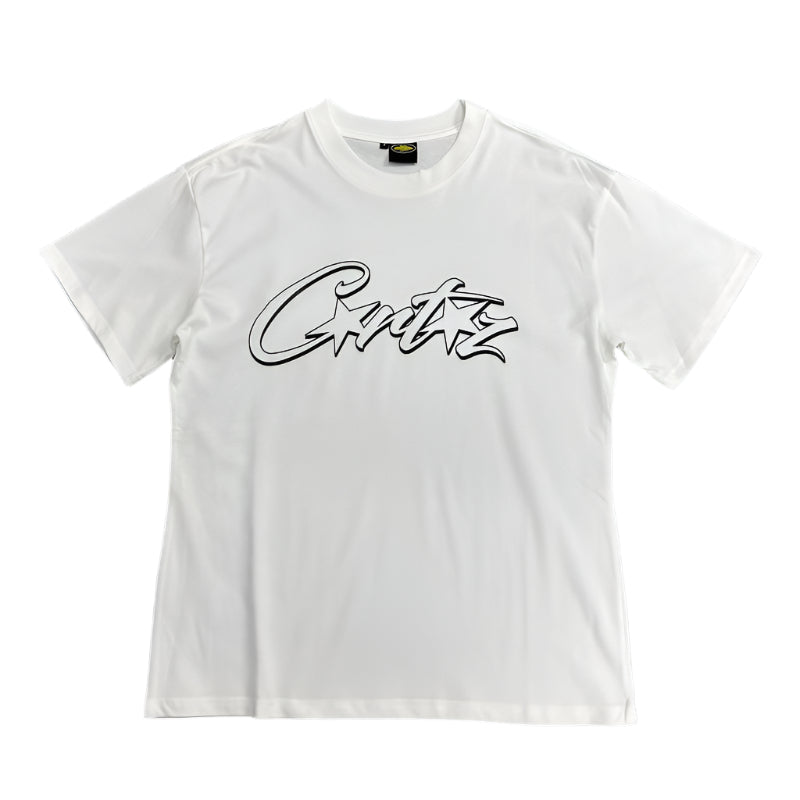 CORTEIZ ALLSTARZ TEE WHITE HOLLOW BLACK Status Shipping