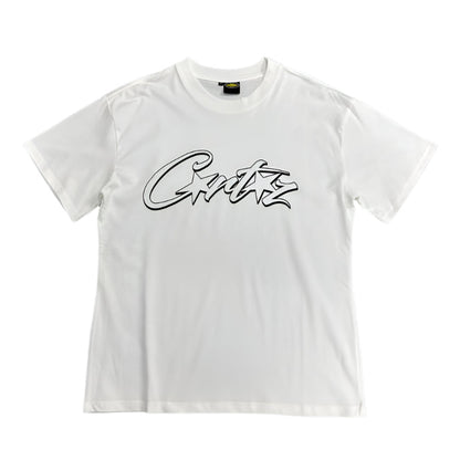 CORTEIZ ALLSTARZ TEE WHITE HOLLOW BLACK Status Shipping