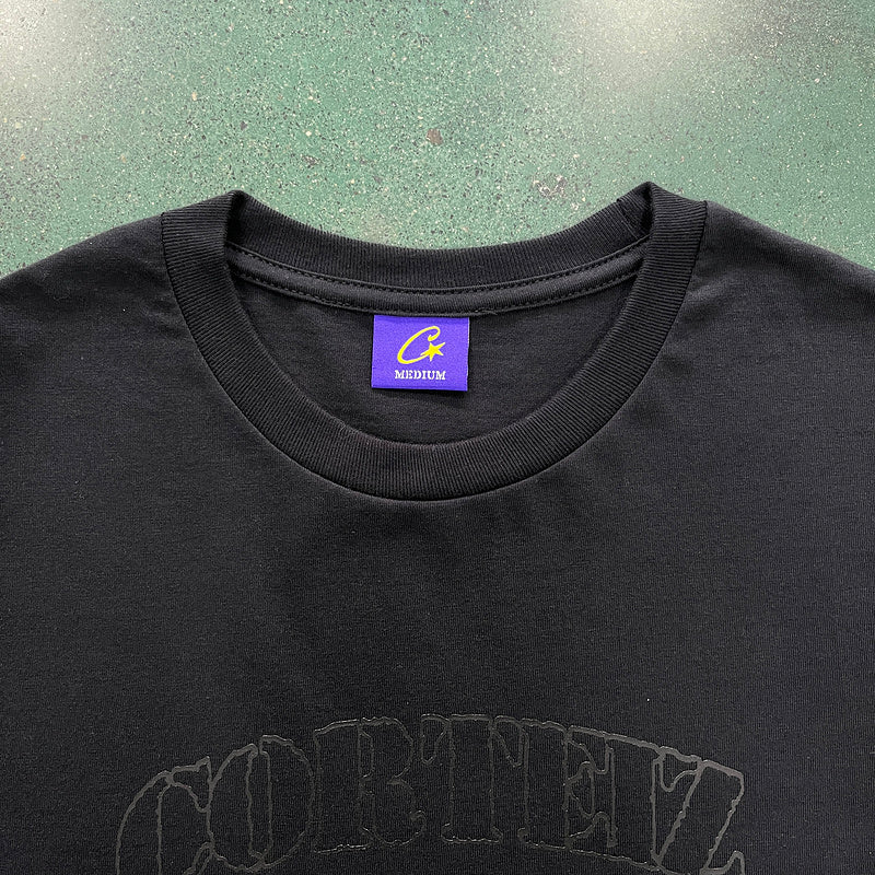 CORTEIZ OG ALCATRAZ TEE TRIPLE BLACK Status Shipping