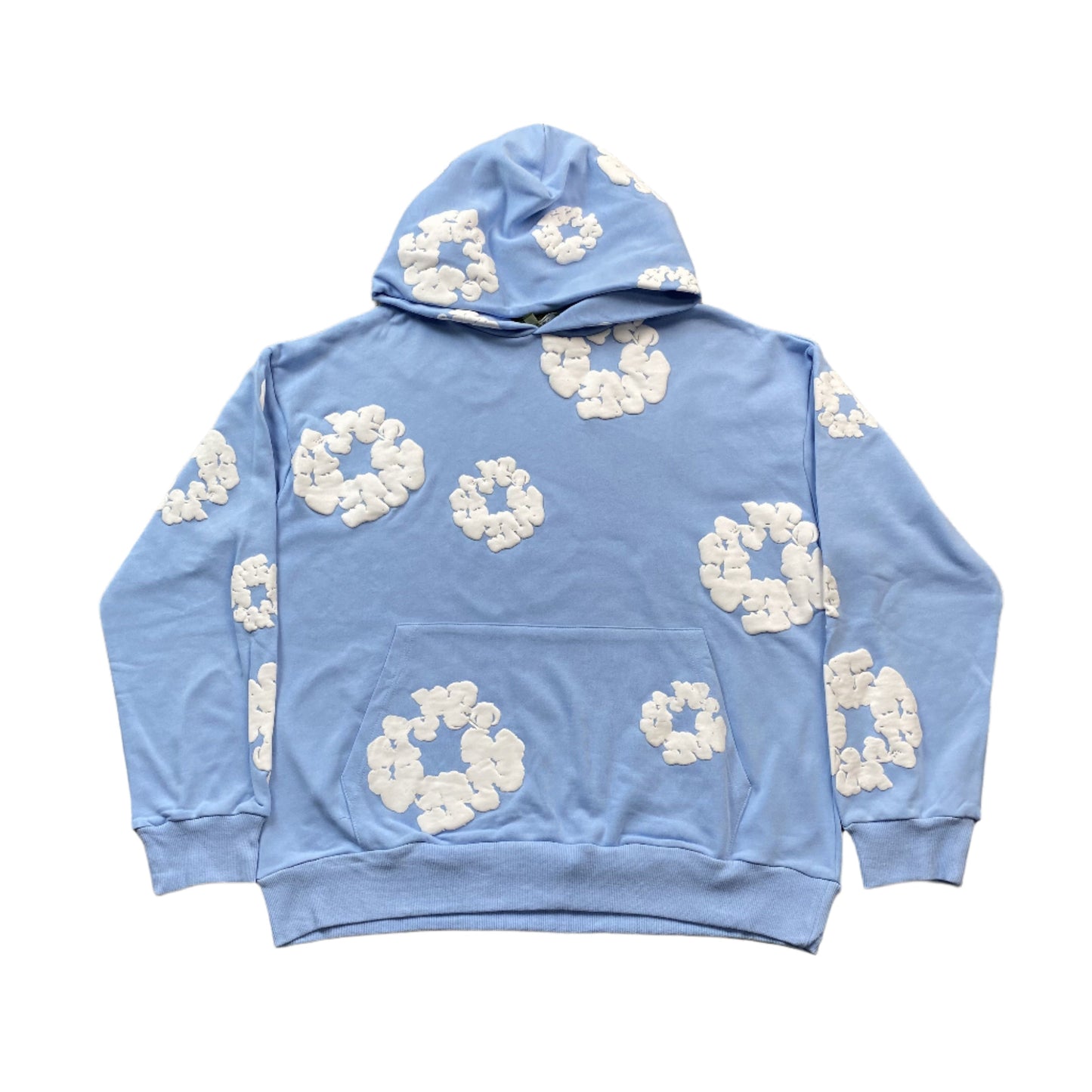 DENIM TEARS COTTON WREATH HOODIE BABY BLUE Status Shipping