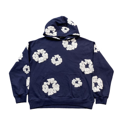 DENIM TEARS COTTON WREATH HOODIE NAVY Status Shipping