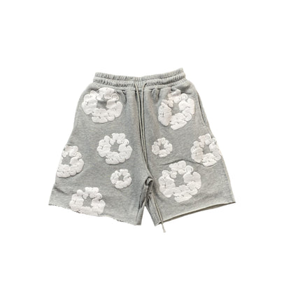 DENIM TEARS COTTON WREATH SHORTS GREY Status Shipping