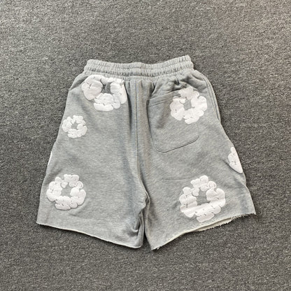DENIM TEARS COTTON WREATH SHORTS GREY Status Shipping