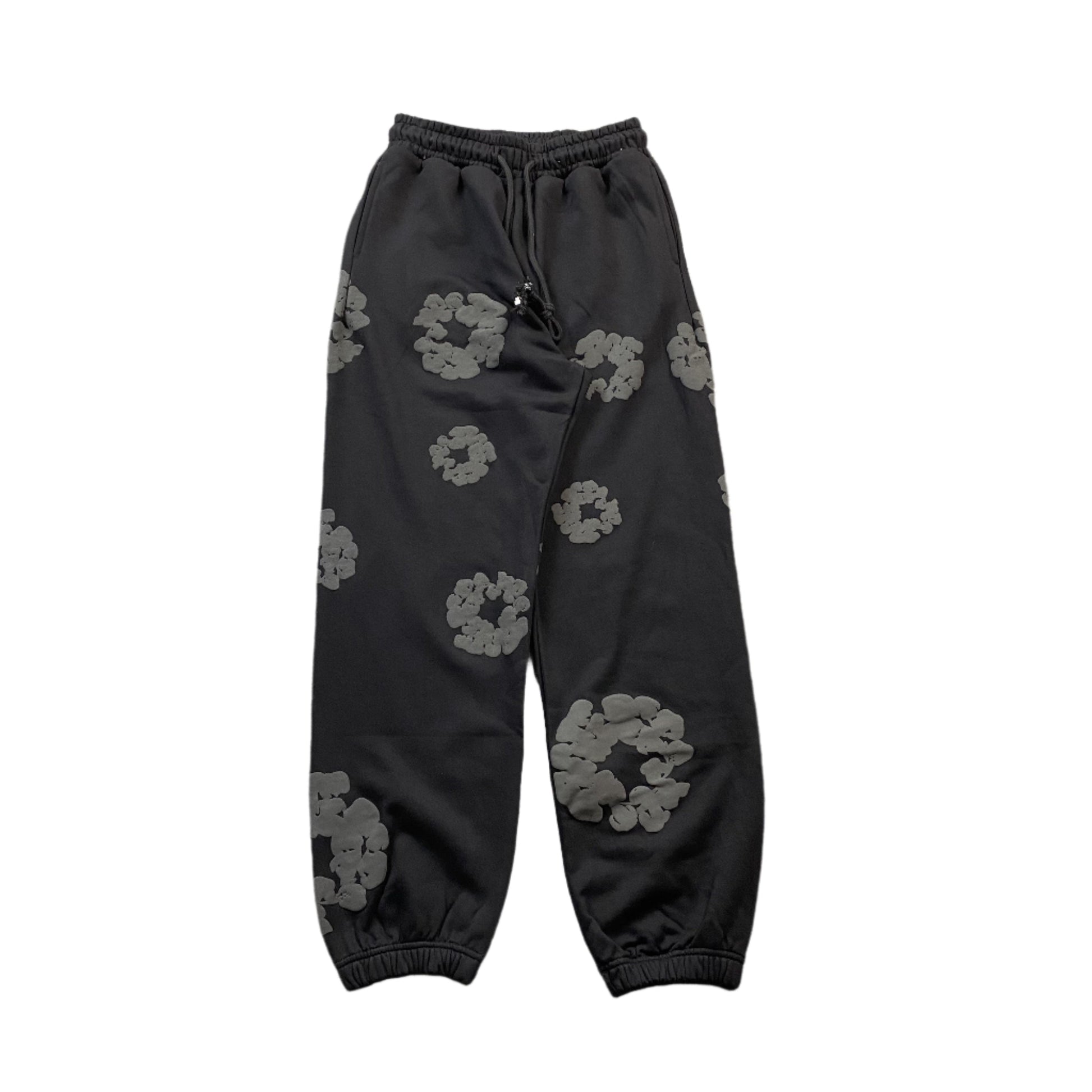 DENIM TEARS COTTON WREATH SWEATPANTS MONOCHROME BLACK Status Shipping