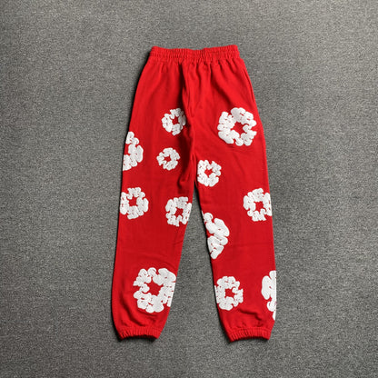 DENIM TEARS COTTON WREATH SWEATPANTS RED Status Shipping
