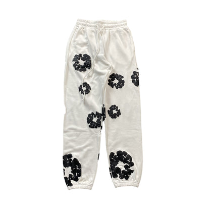 DENIM TEARS COTTON WREATH SWEATPANTS WHITE Status Shipping