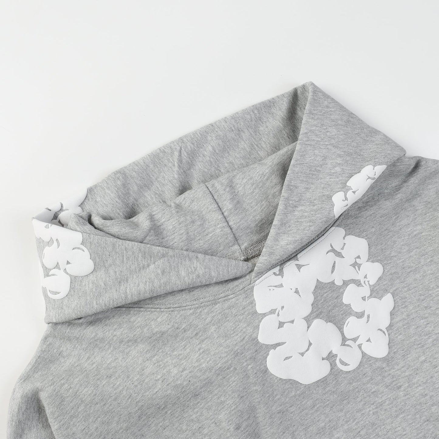 DENIM TEARS COTTON WREATH HOODIE GREY Status Shipping