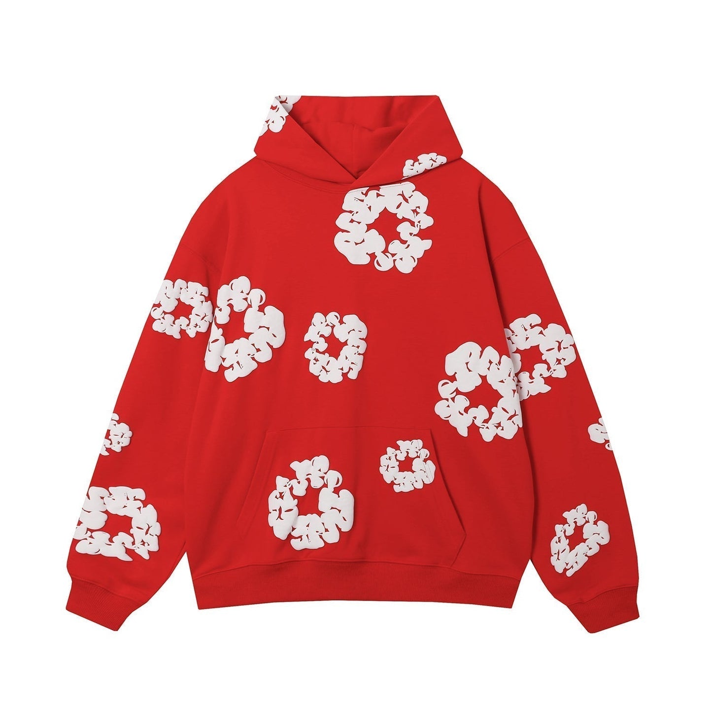 DENIM TEARS COTTON WREATH HOODIE RED Status Shipping