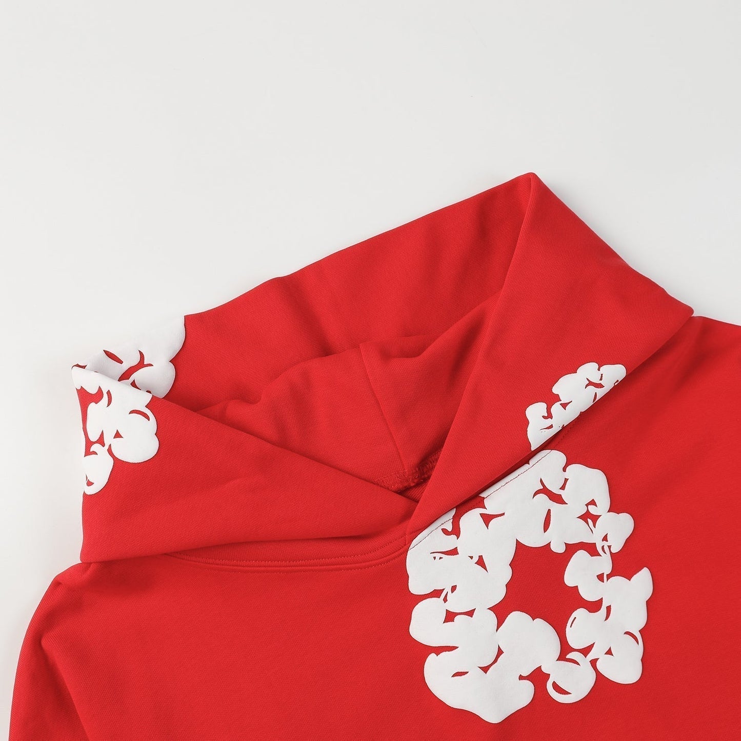 DENIM TEARS COTTON WREATH HOODIE RED Status Shipping