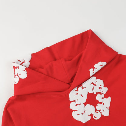 DENIM TEARS COTTON WREATH HOODIE RED Status Shipping