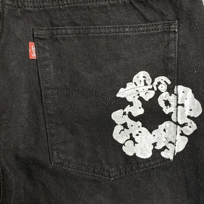 DENIM TEARS x LEVI'S COTTON WREATH JEANS BLACK Status Shipping