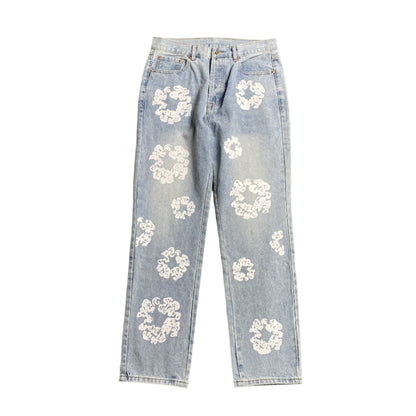 DENIM TEARS x LEVI'S COTTON WREATH JEANS LIGHT WASH Status Shipping
