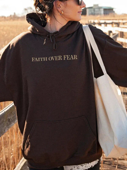 Faith Over Fear Hoodie Luxesphere
