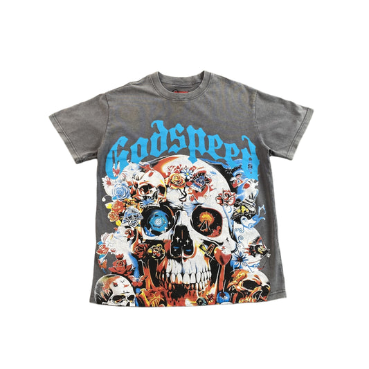 GODSPEED ETERNAL DREAM T-SHIRT WASHED GREY Status Shipping