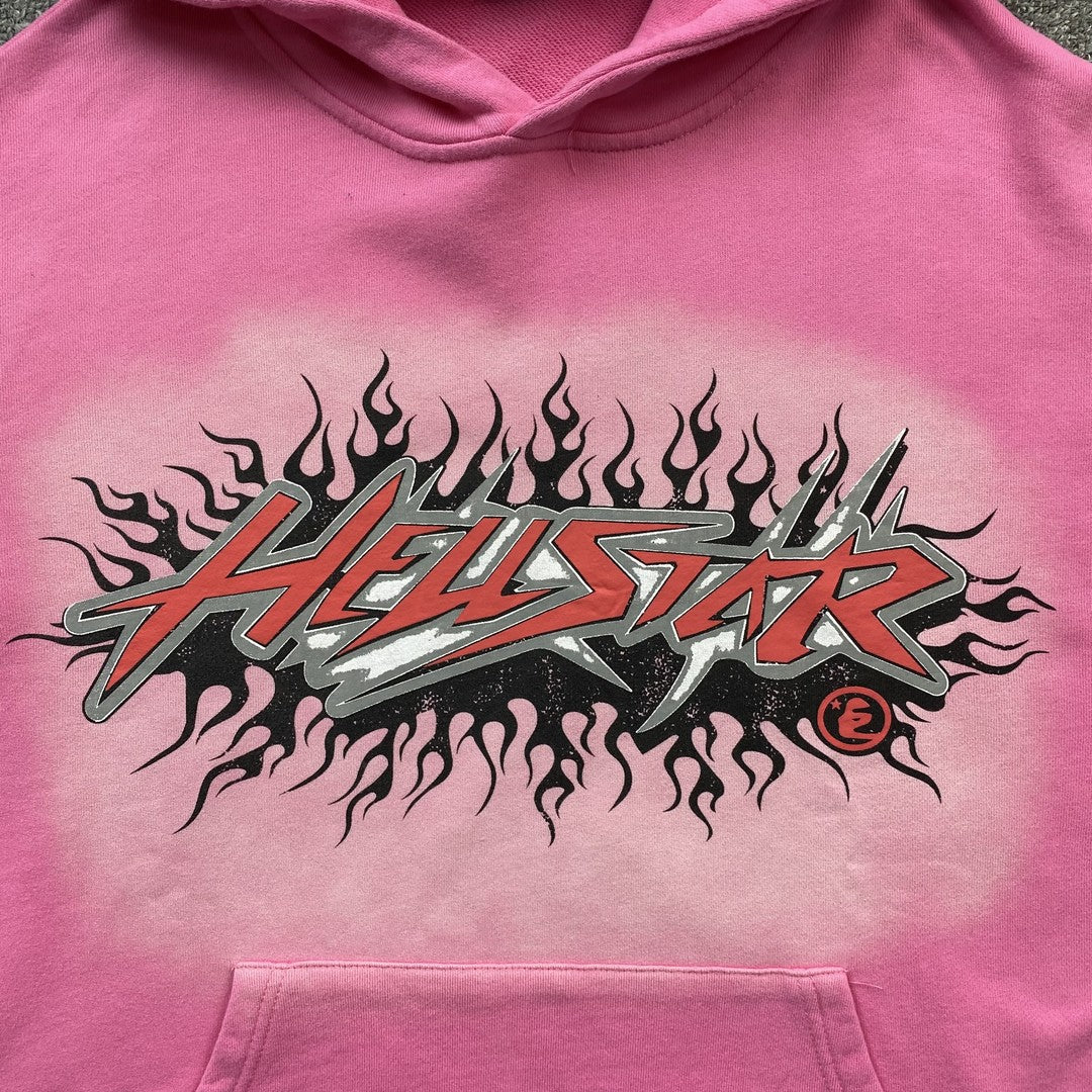 HELLSTAR BRAINWASHED WITHOUT BRAIN HOODIE PINK Status Shipping