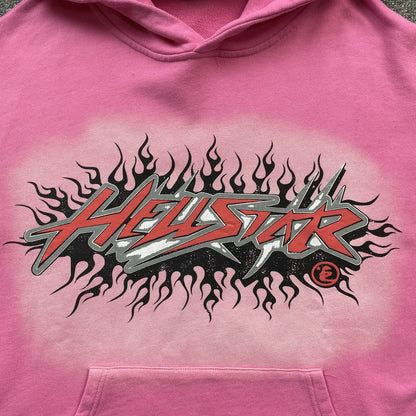 HELLSTAR BRAINWASHED WITHOUT BRAIN HOODIE PINK Status Shipping