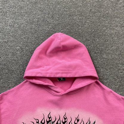 HELLSTAR BRAINWASHED WITHOUT BRAIN HOODIE PINK Status Shipping