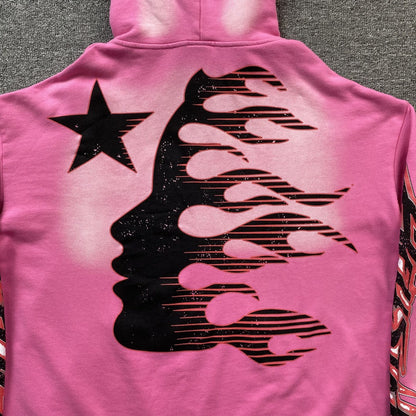 HELLSTAR BRAINWASHED WITHOUT BRAIN HOODIE PINK Status Shipping