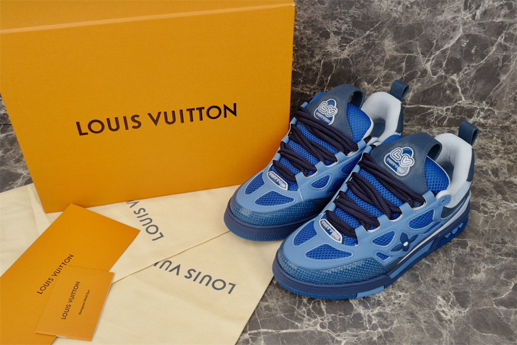 LOUIS VUITTON LV SKATE SNEAKER BLUE Versili