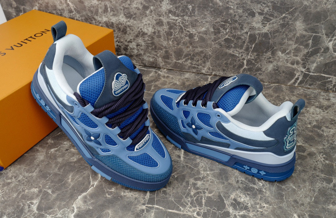 LOUIS VUITTON LV SKATE SNEAKER BLUE Versili