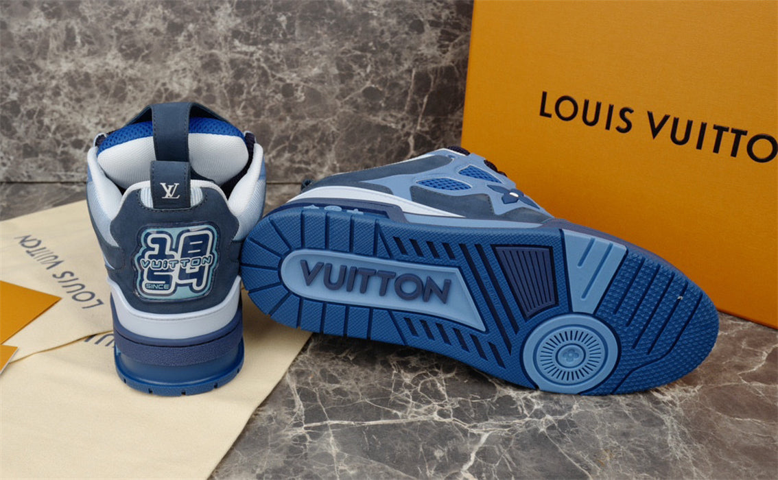 LOUIS VUITTON LV SKATE SNEAKER BLUE Versili