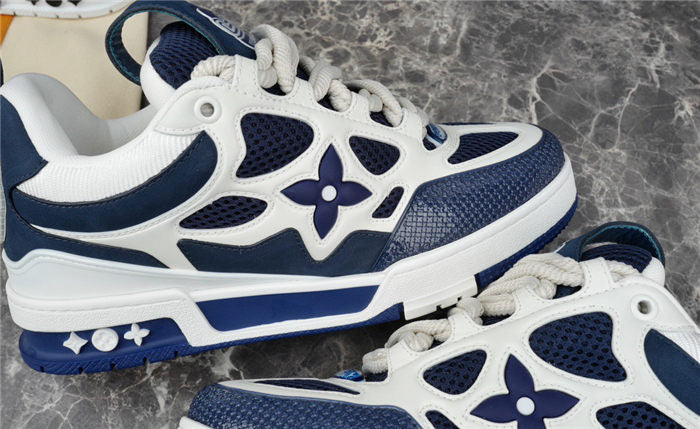 LOUIS VUITTON LV SKATE SNEAKER MARINE WHITE Versili