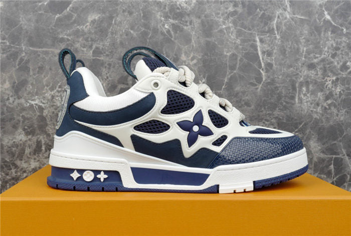 LOUIS VUITTON LV SKATE SNEAKER MARINE WHITE Versili