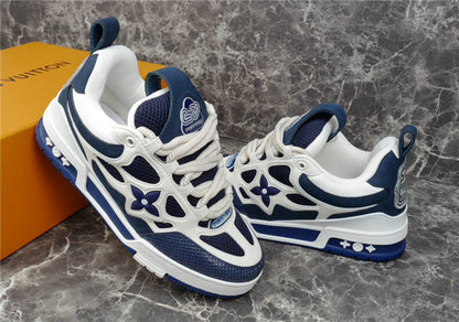 LOUIS VUITTON LV SKATE SNEAKER MARINE WHITE Versili
