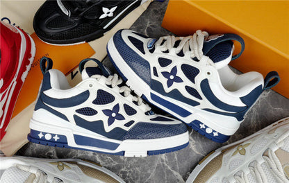 LOUIS VUITTON LV SKATE SNEAKER MARINE WHITE Versili
