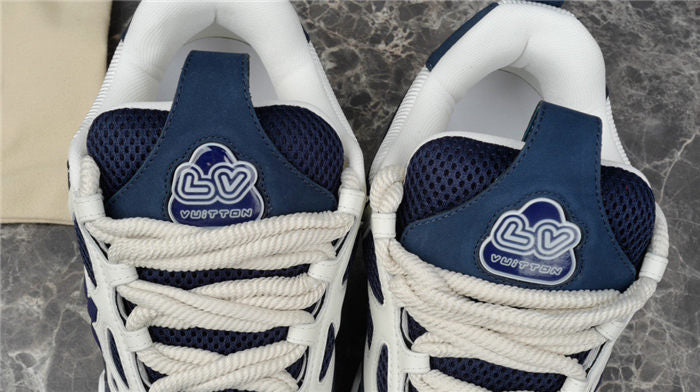 LOUIS VUITTON LV SKATE SNEAKER MARINE WHITE Versili