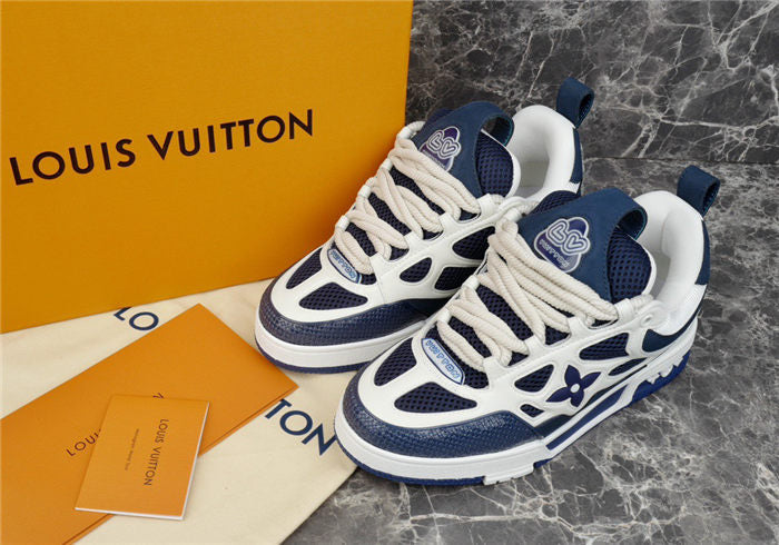 LOUIS VUITTON LV SKATE SNEAKER MARINE WHITE Versili