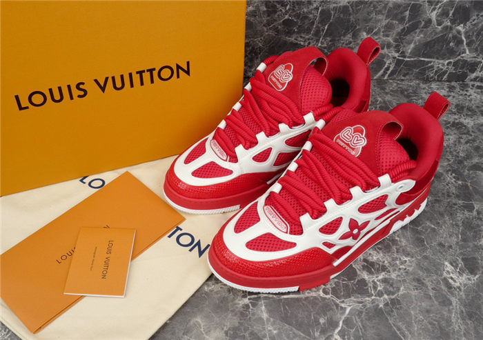 LOUIS VUITTON LV SKATE SNEAKER RED WHITE Versili