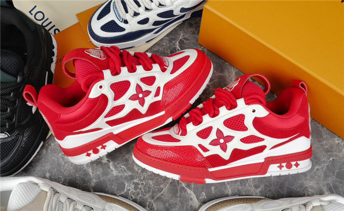 LOUIS VUITTON LV SKATE SNEAKER RED WHITE Versili