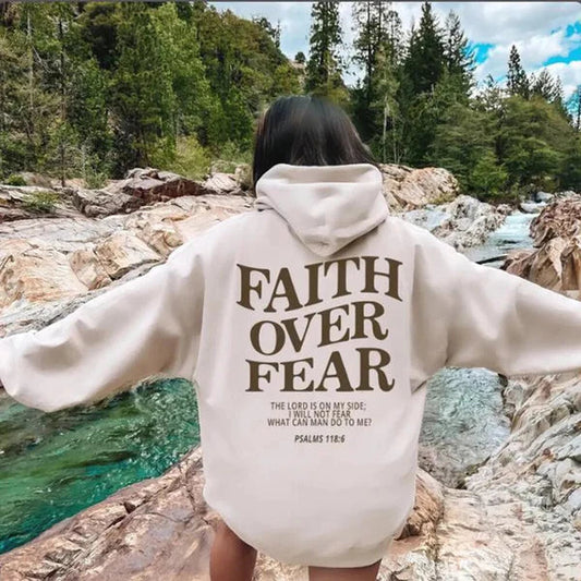 Faith Over Fear Hoodie Luxesphere