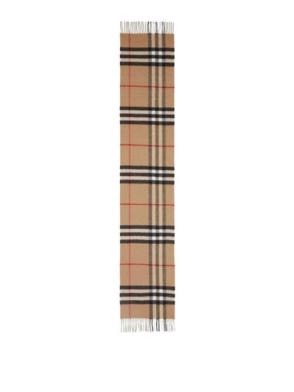 Chequered Cashmere Scarf Calvienne