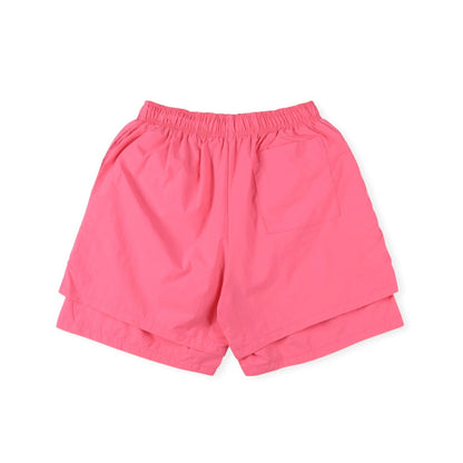 SP5DER OG WEB DOUBLE LAYER SHORTS PINK Versili