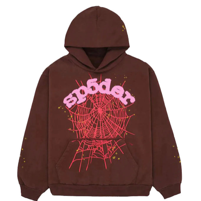 SP5DER WEB HOODIE BROWN Status Shipping