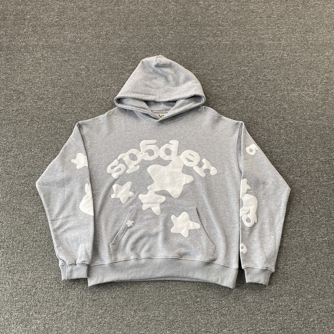 SP5DER BELUGA HOODIE HEATHER GREY Status Shipping