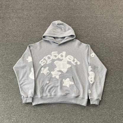 SP5DER BELUGA HOODIE HEATHER GREY Status Shipping