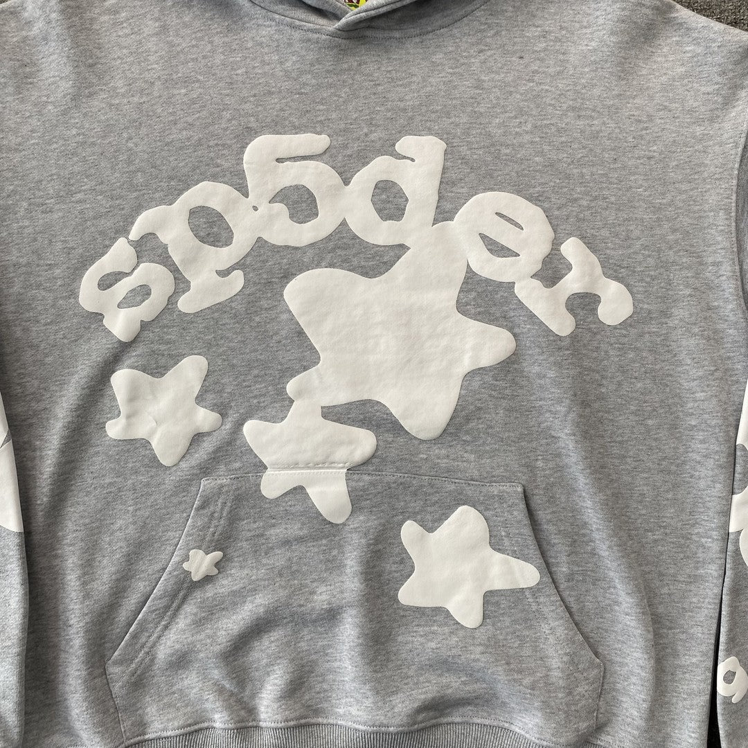SP5DER BELUGA HOODIE HEATHER GREY Status Shipping