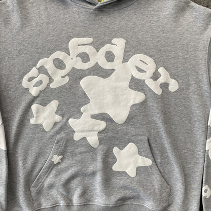 SP5DER BELUGA HOODIE HEATHER GREY Status Shipping