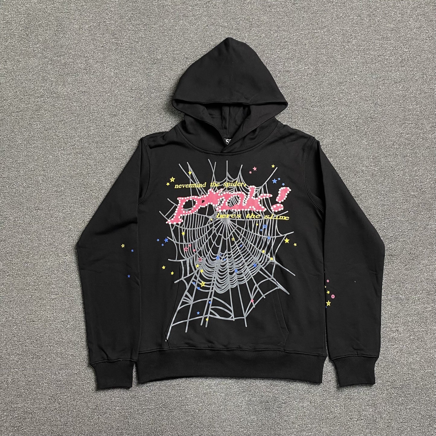 SP5DER P*NK HOODIE BLACK Status Shipping