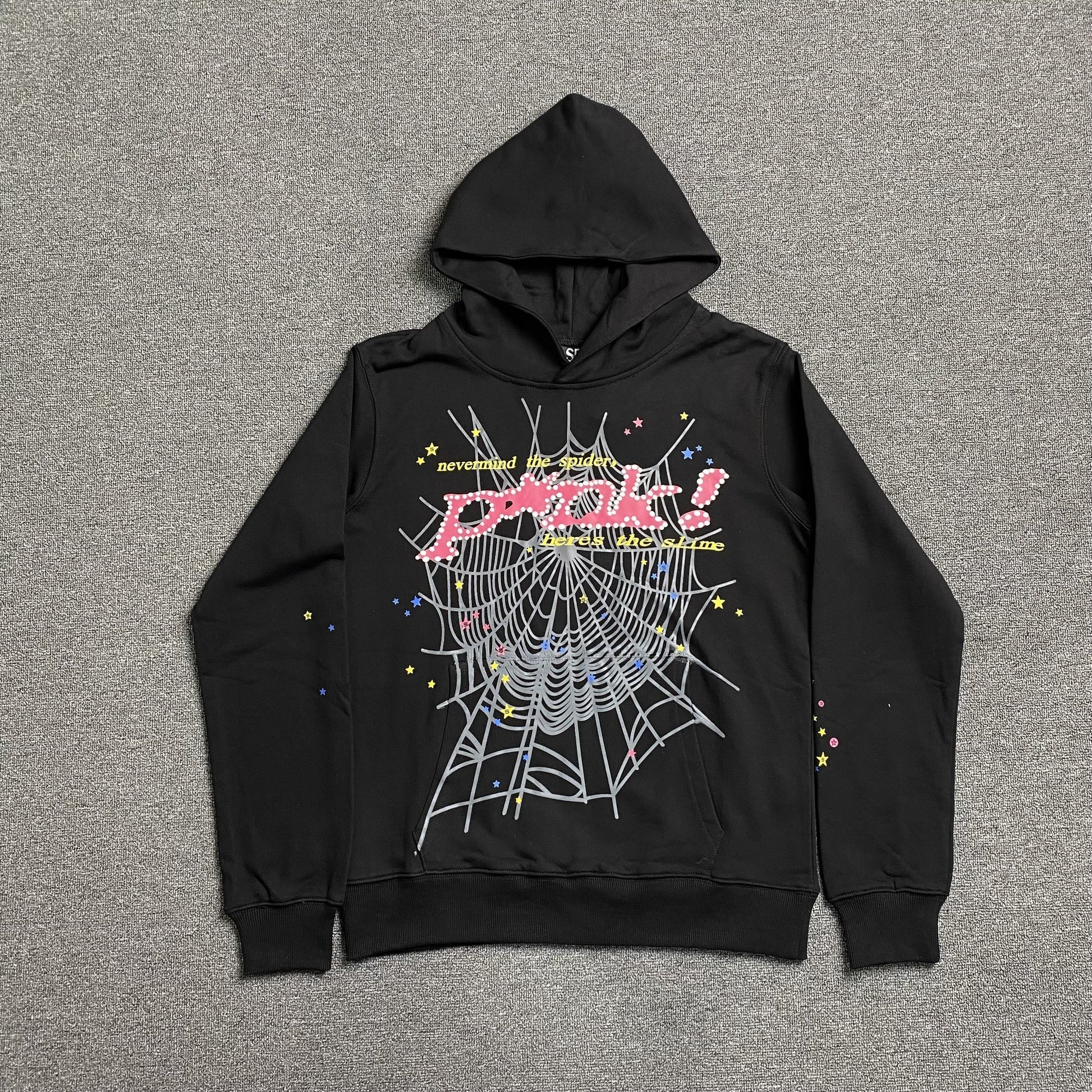 SP5DER P*NK HOODIE BLACK Status Shipping