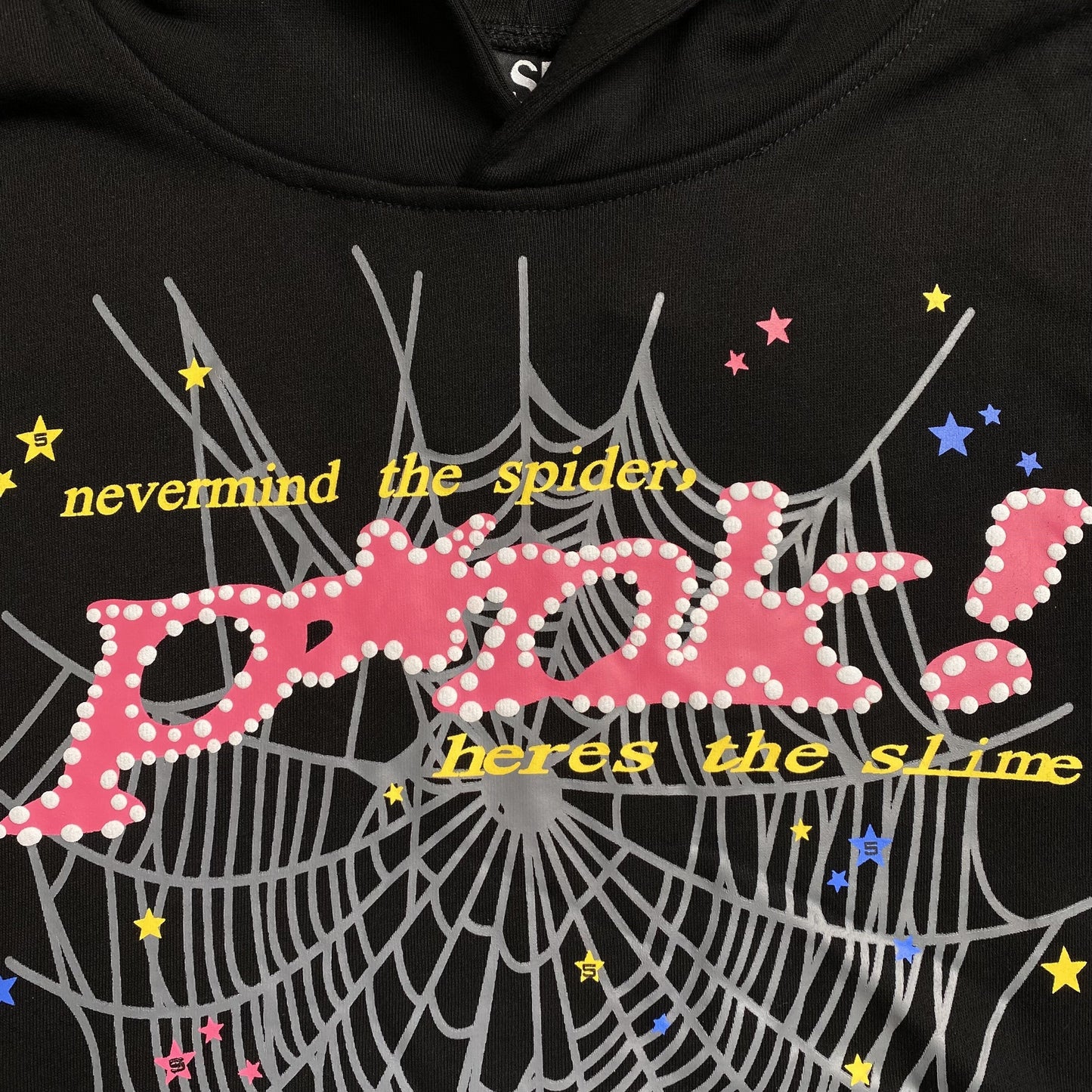 SP5DER P*NK HOODIE BLACK Status Shipping